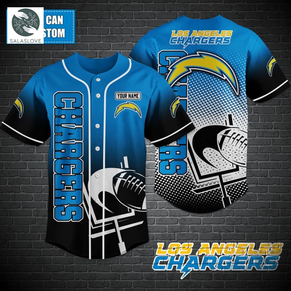 Los Angeles Chargers NFL Baseball shirt Custom TY020707