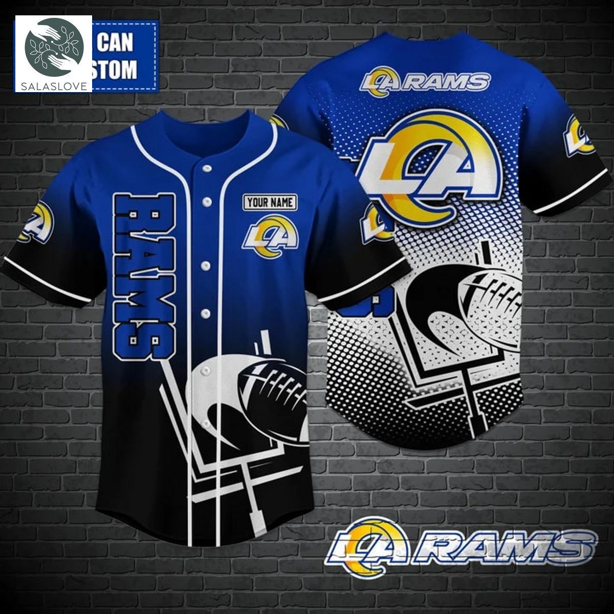 Los Angeles Rams NFL Baseball shirt Custom TY020723