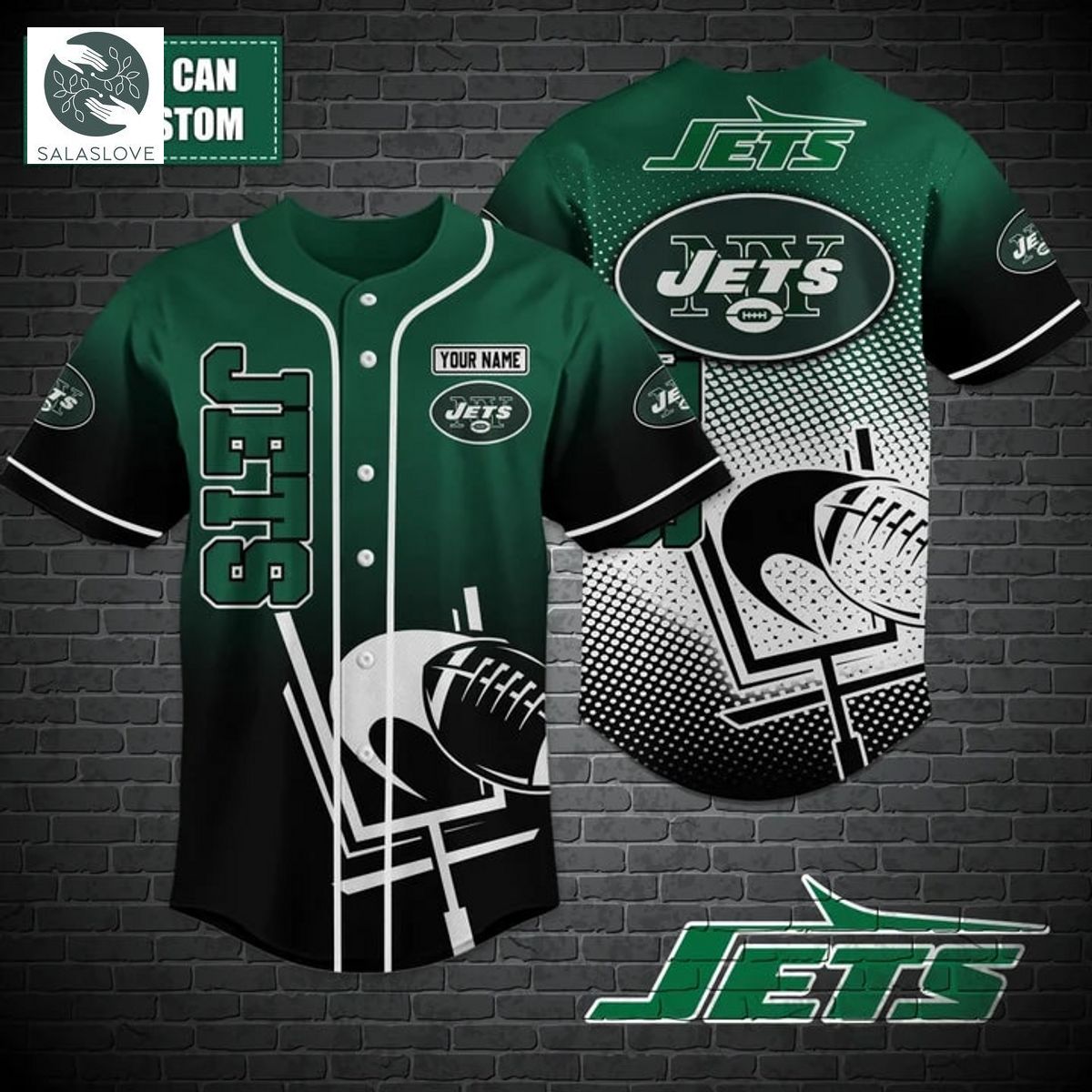 New York Jets NFL Baseball shirt Custom TY020727