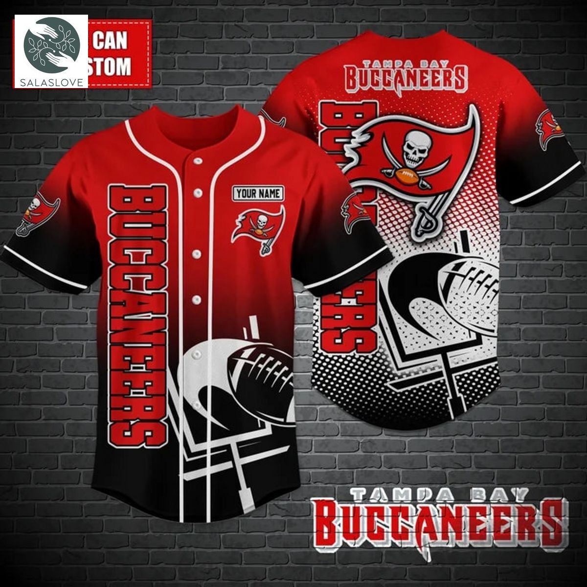 Tampa Bay Buccaneers NFL Baseball shirt Custom TY020728