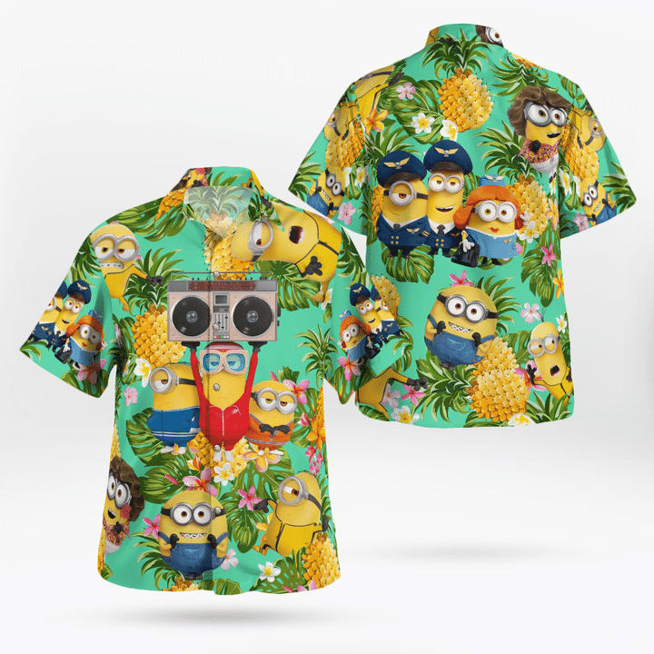 3D Minion Tropical Hawaiian Shirt TY7706