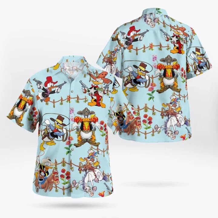 Cartoon Donald Duck Summer Beaches Hawaiian Shirt TY7709