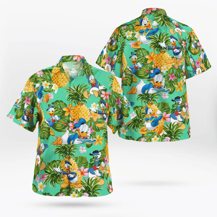 Cute Donald Duck Summer Tropical Hawaiian Shirt TY7711