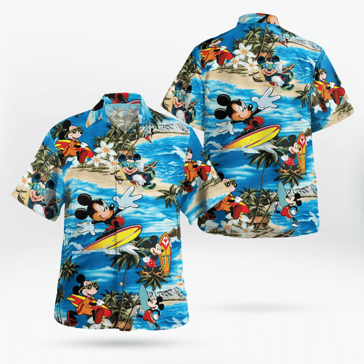 Cute Mickey Mouse Tropical Hawaii Shirt TY7712