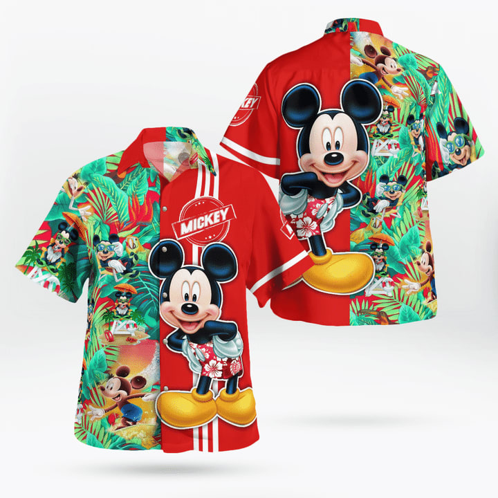 Mickey Mouse Disney Cartoon Fashion Halloween Hawaii Shirt TY7719