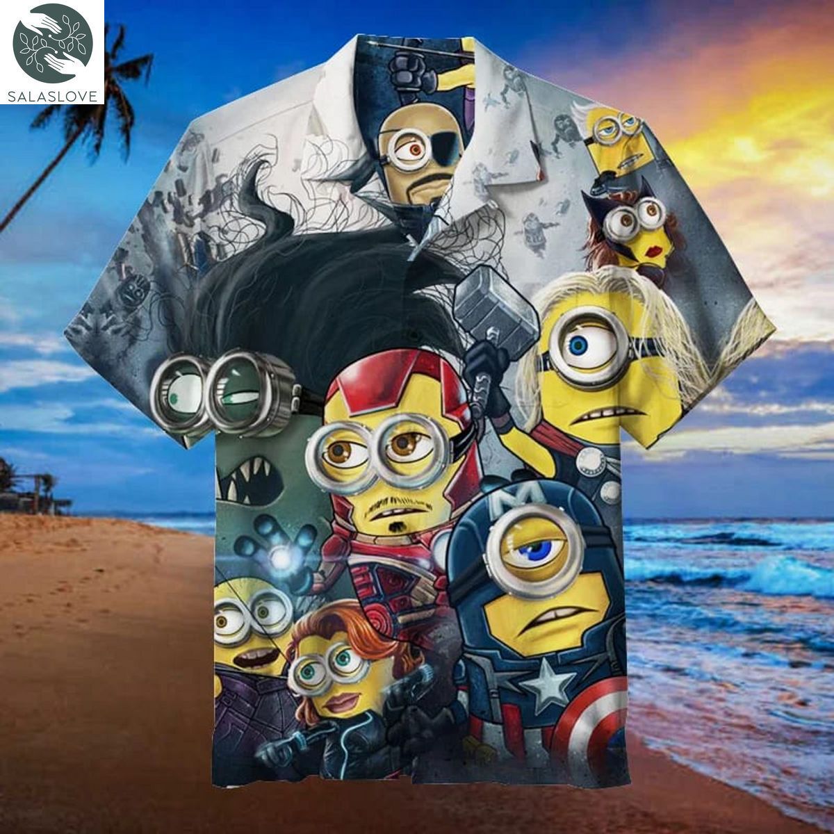 Minions Avengers Unisex Hawaiian Shirt TY120712