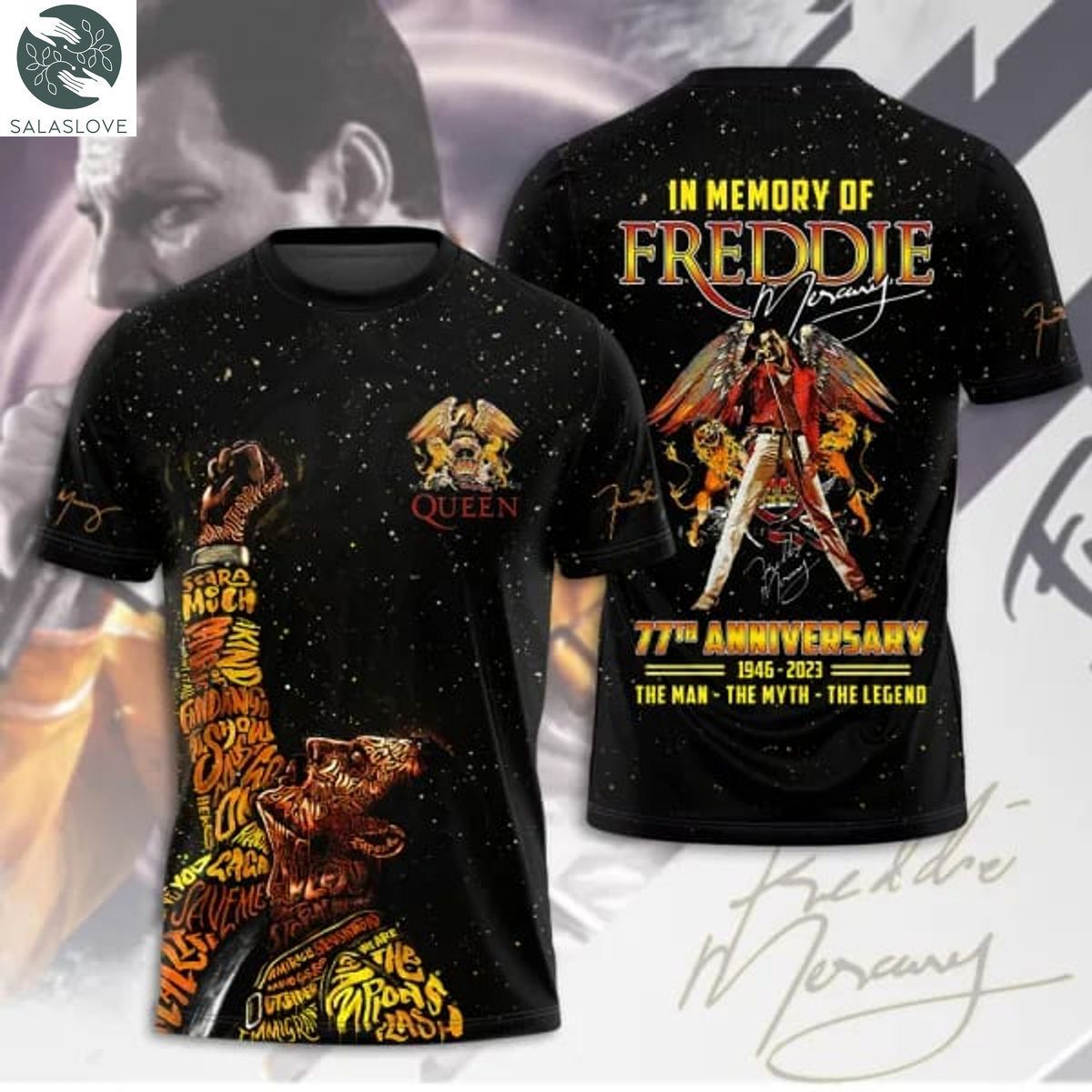 Freddie Mercury 3D T-shirt TY180721