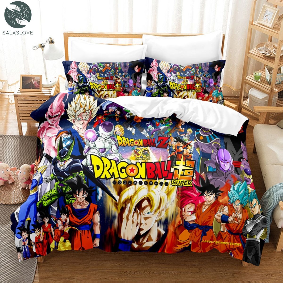 Dragon Ball Goku Duvet Cover Bedding Sets For Boys Kids Teens TY26701