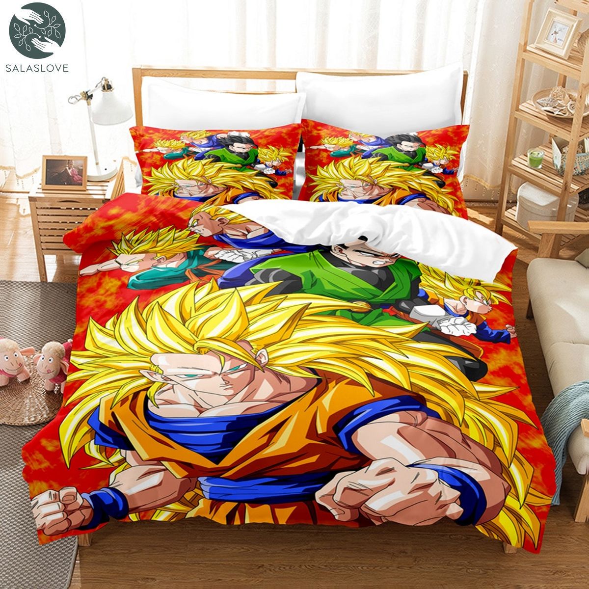 Dragon Ball Goku Duvet Cover Bedding Sets For Boys Kids Teens TY26704