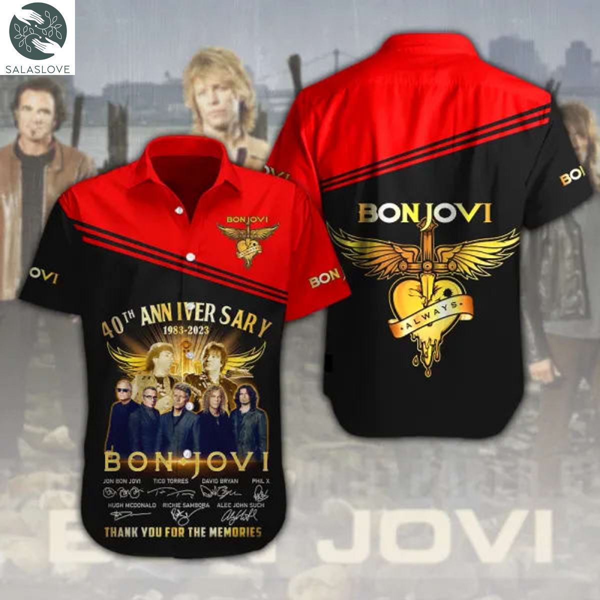 Bon Jovi 3D Hawaiian Shirt TY27601