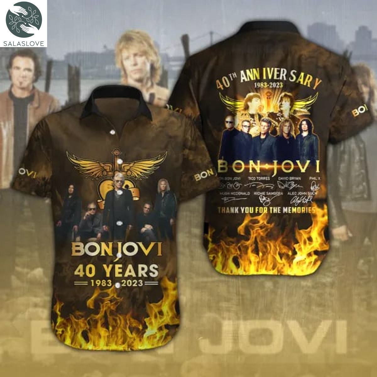 Bon Jovi 3D Hawaiian Shirt TY27602