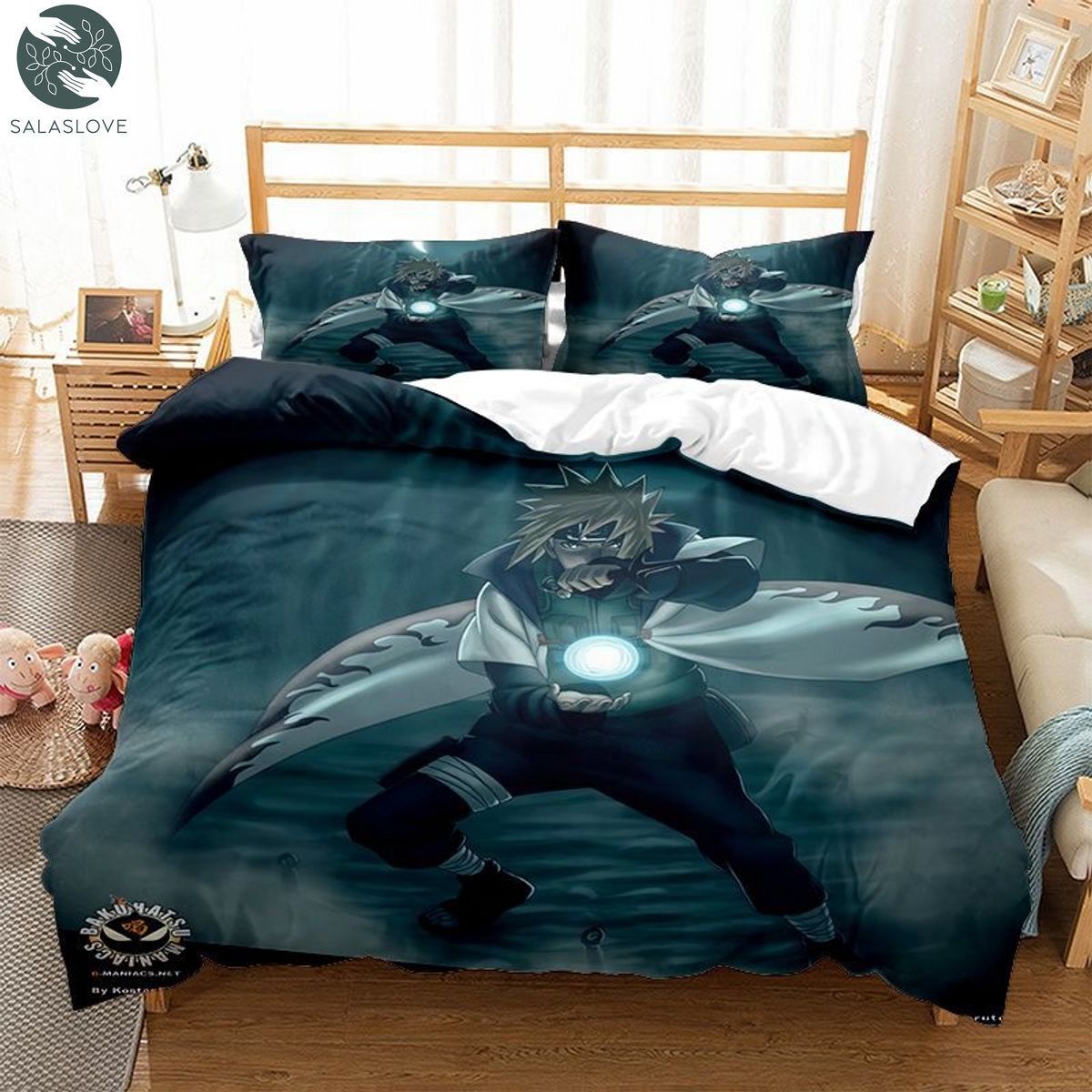 Naruto Bedding Set Duvet Cover Pillowcase Double Queen King Size Kids Bedroom TY8402