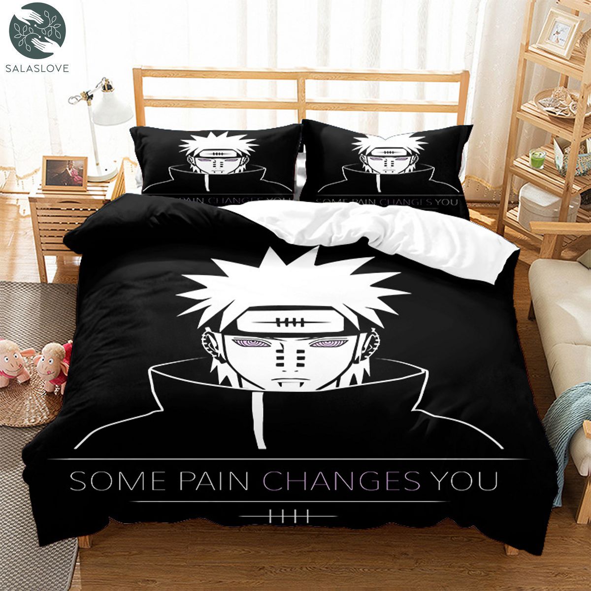 Naruto Bedding Set Duvet Cover Pillowcase Double Queen King Size Kids Bedroom TY8407
