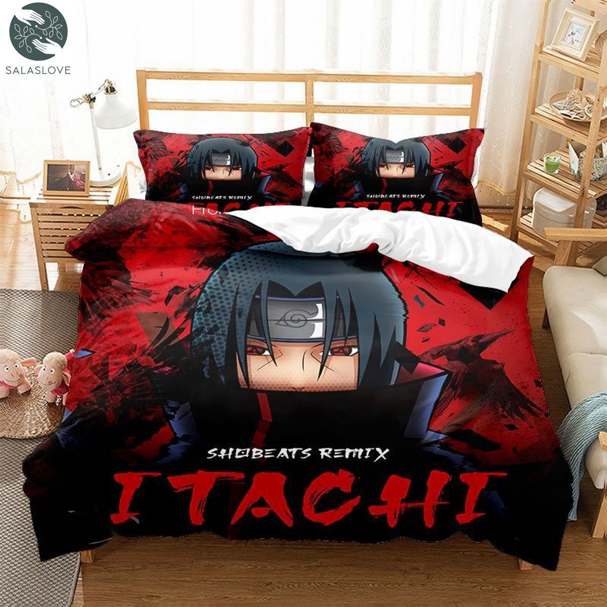 Naruto Bedding Set Duvet Cover Pillowcase Double Queen King Size Kids Bedroom TY8409