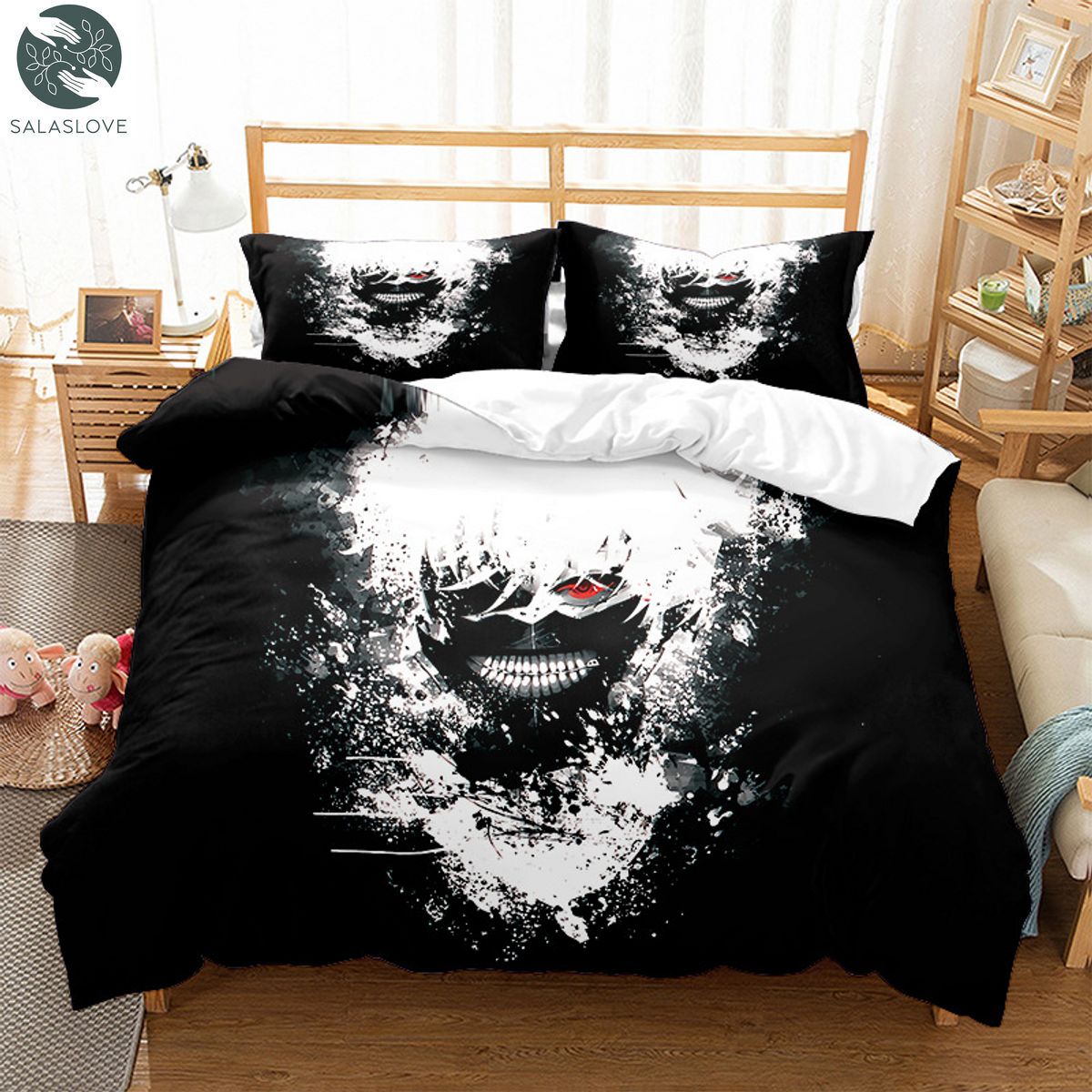 Naruto Bedding Set Duvet Cover Pillowcase Double Queen King Size Kids Bedroom TY8412