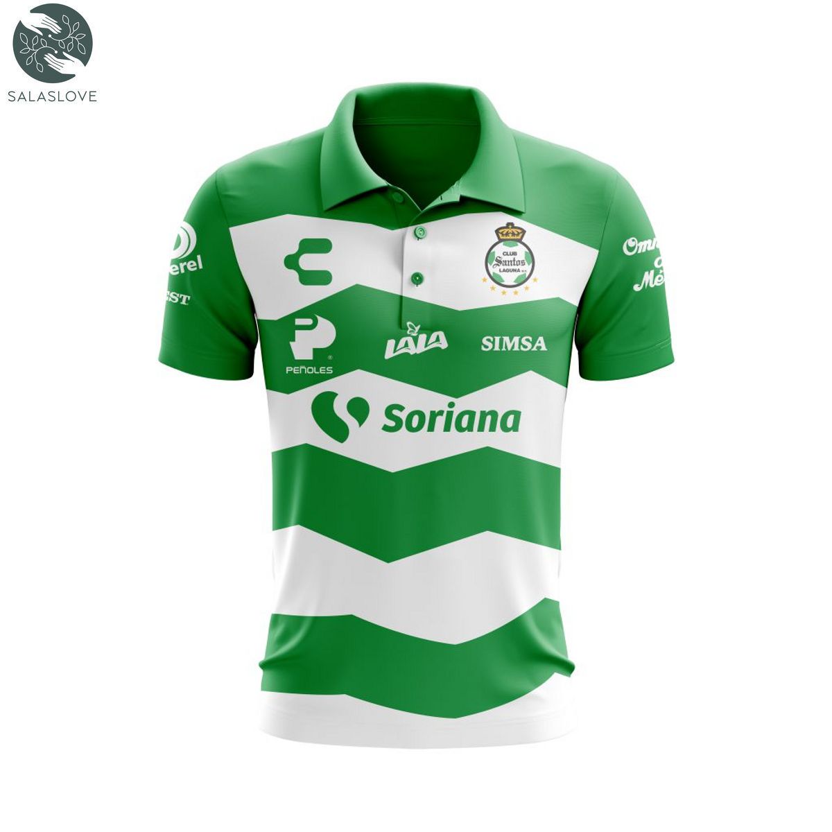 LIGA MX Club Santos Laguna 2023 – 2024 Home Polo