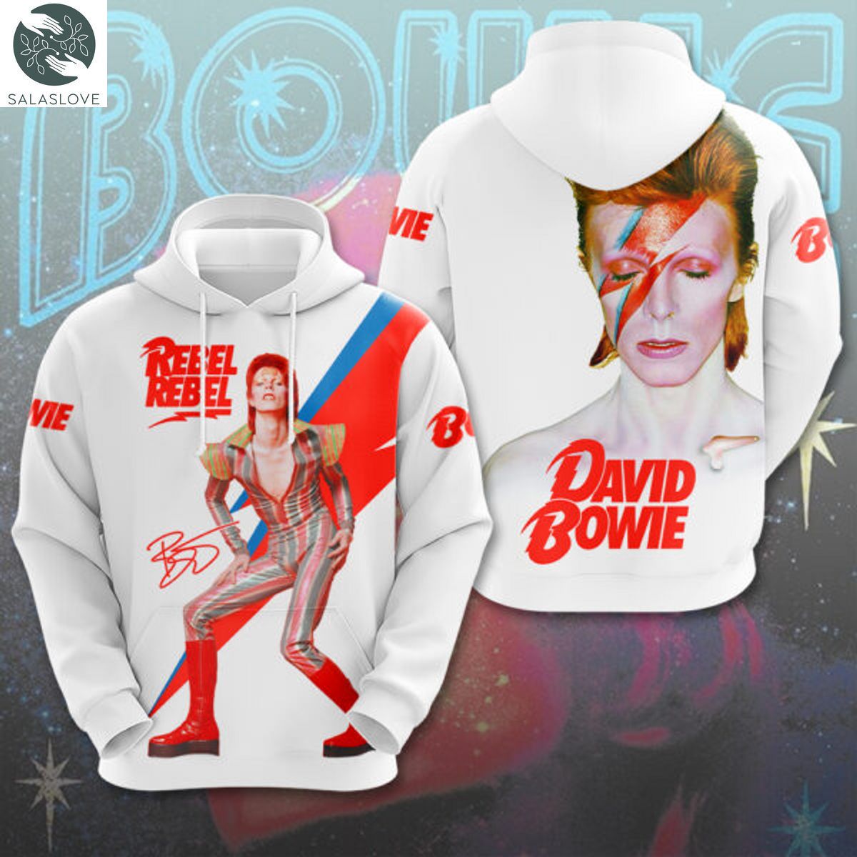 David Bowie 3D Hoodie TY15814