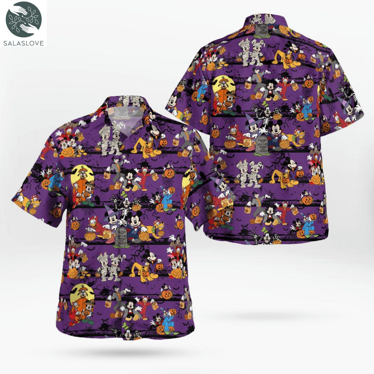 Mickey & Friends Halloween Hawaiian Shirt TY19813