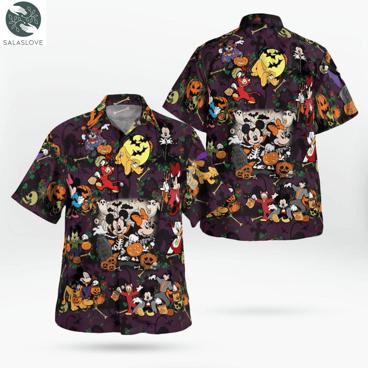 Mickey Mouse & Friends Halloween Hawaiian Shirt TY19815