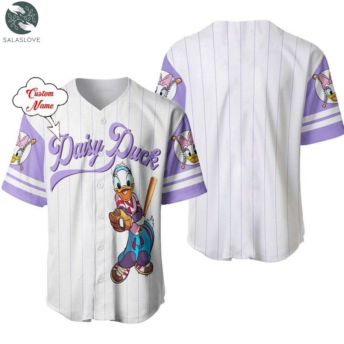 Daisy Duck Baseball Jersey, Cartoon Baseball Jersey