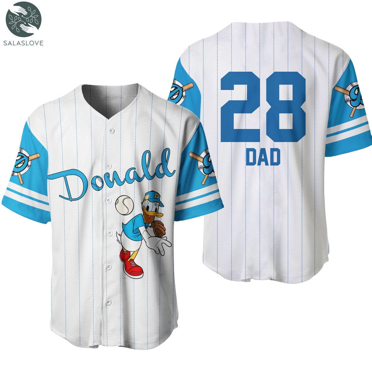 Donald Duck Disney Baseball Jersey Shirt