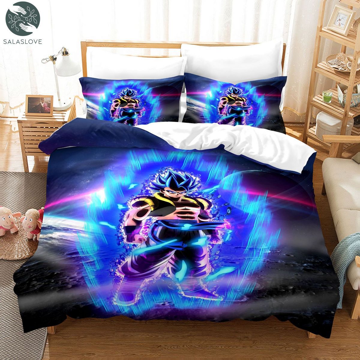 Dragon Ball Cosplay Kids Boys Gift Bed Cover Duvet Cover Pillow Case Bedding Sets