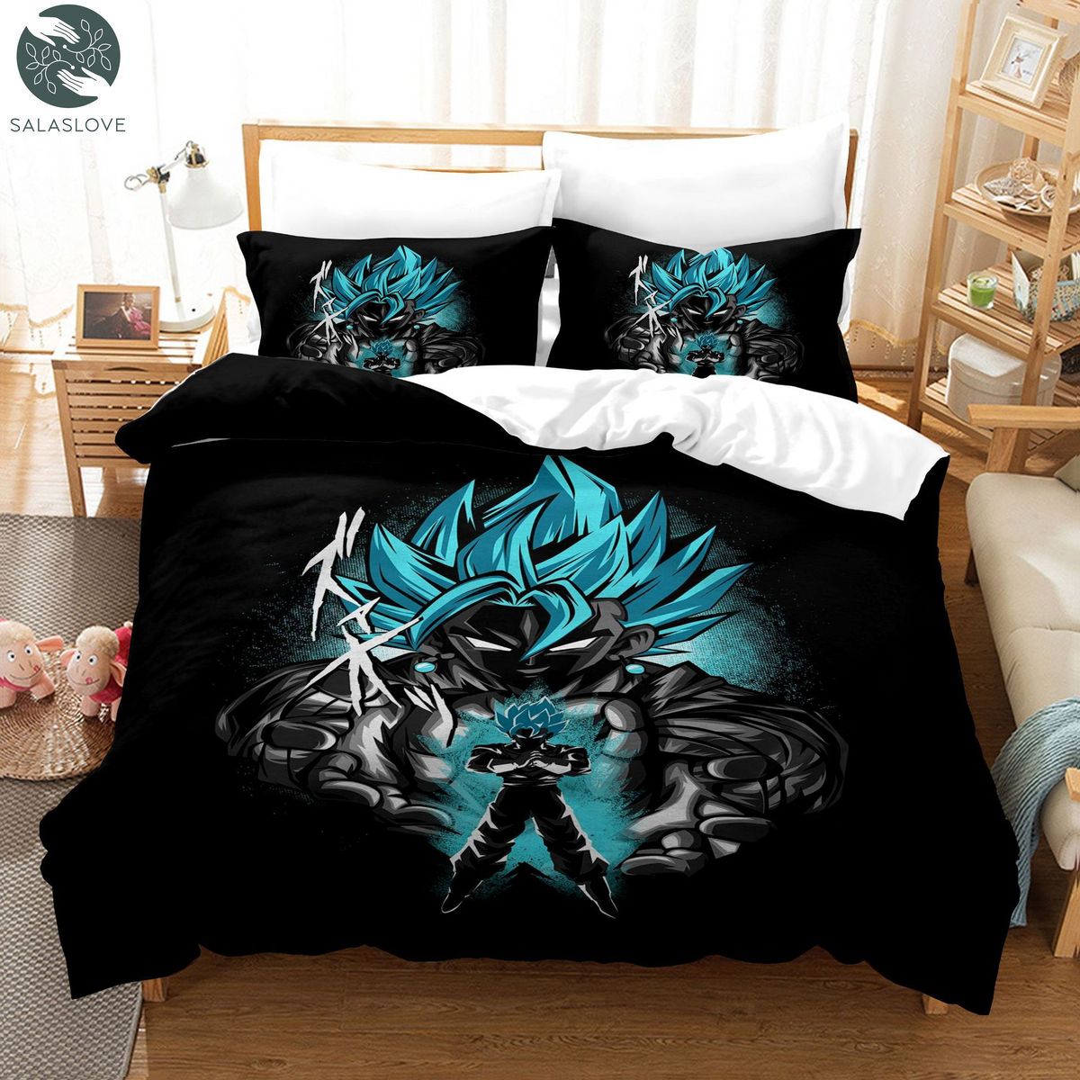 Dragon Ball Cosplay Kids Boys Gift Bed Cover Duvet Cover Pillow Case Bedding Sets