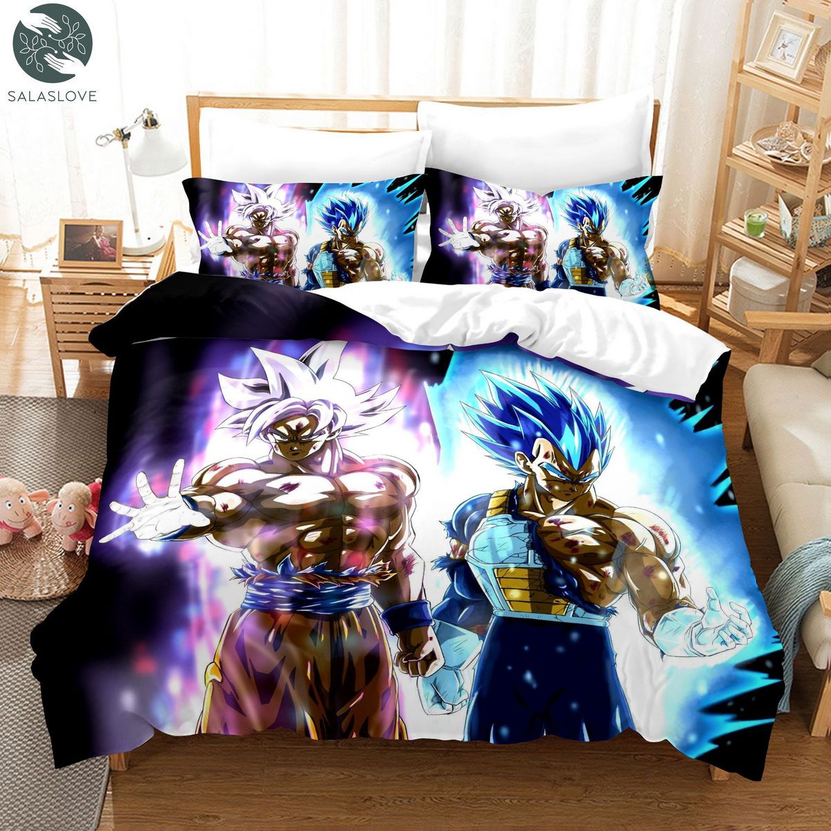 Dragon Ball Cosplay Kids Boys Gift Bed Cover Duvet Cover Pillow Case Bedding Sets