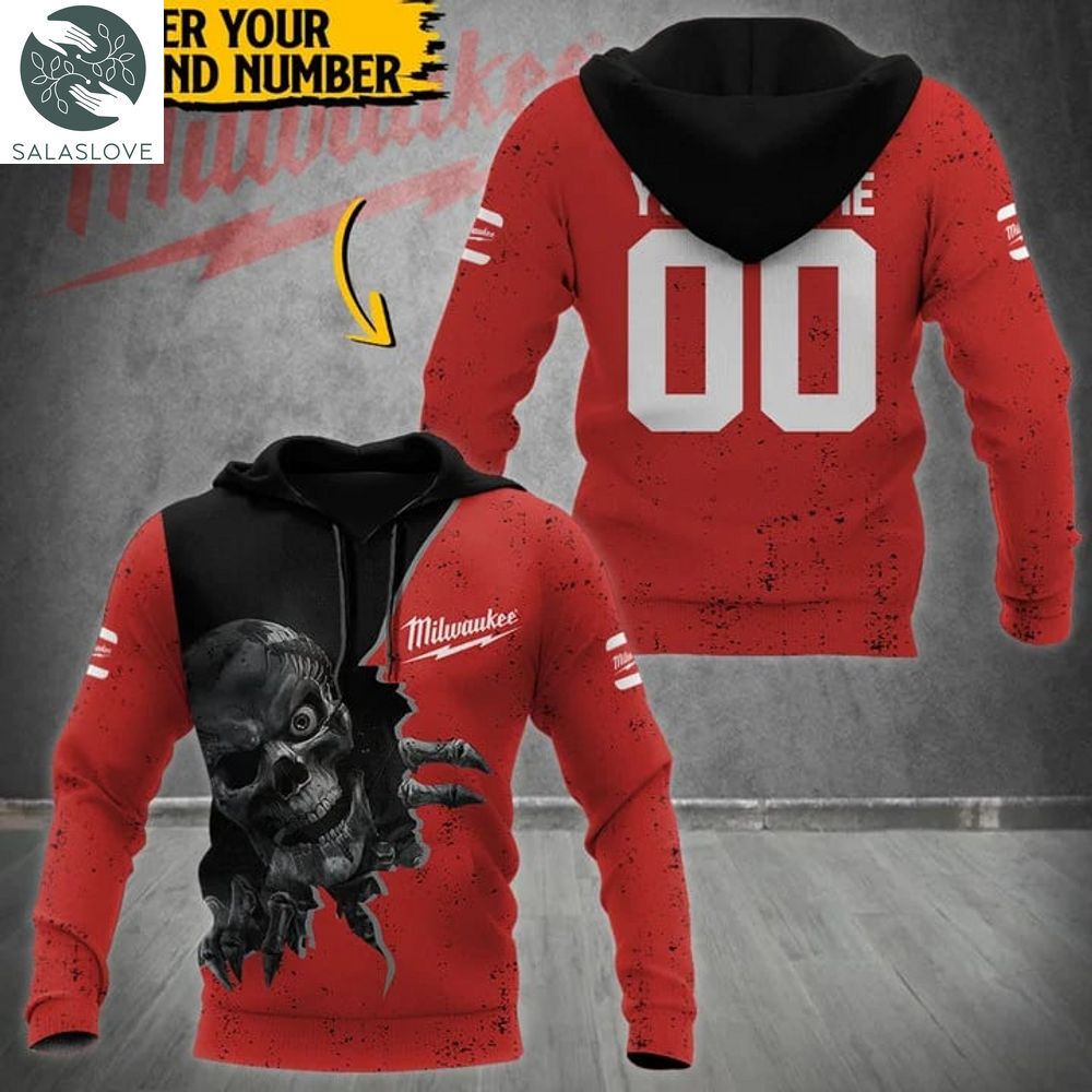 Personalized Milwaukee Tools Skull 3D Hoodie TY10917