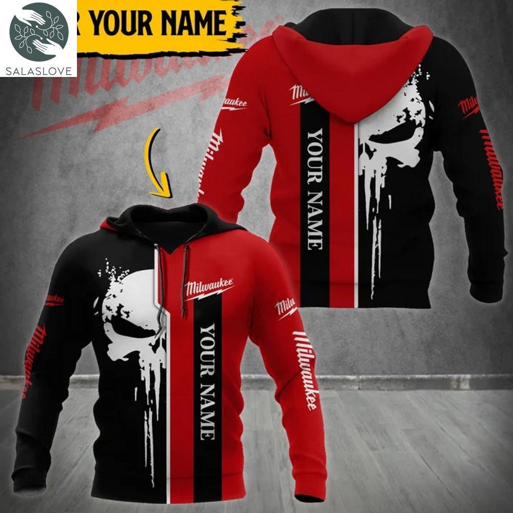 Personalized Milwaukee Tools Skull 3D Hoodie TY10919