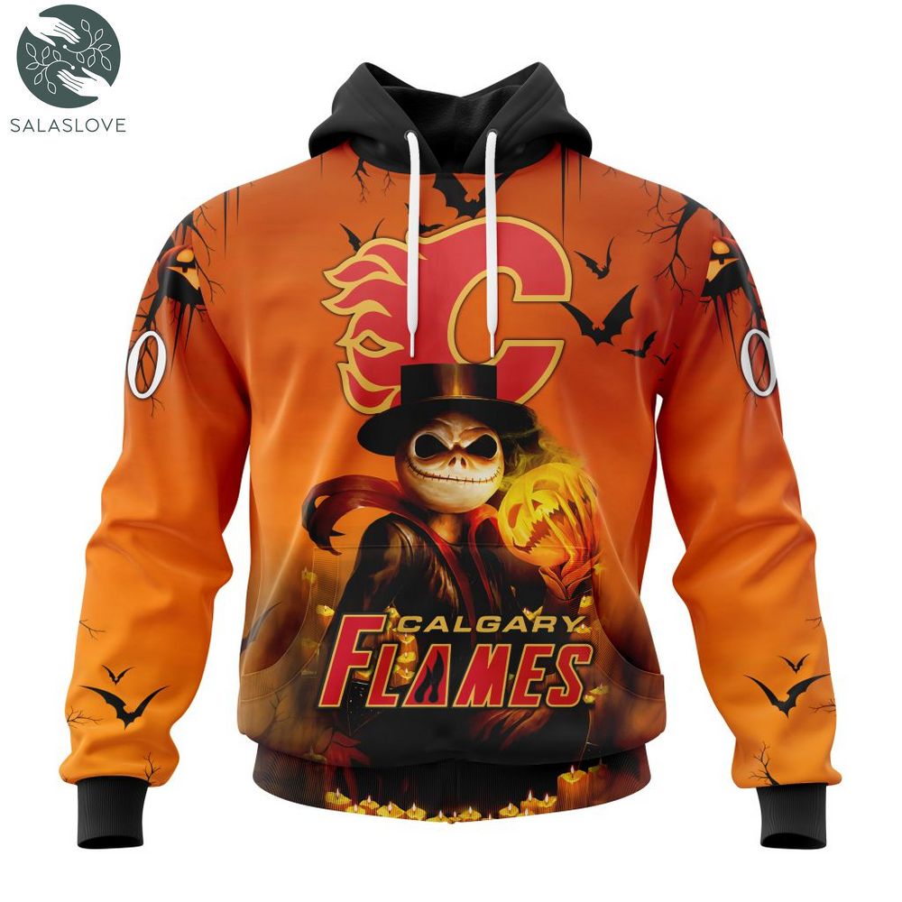 NHL Calgary Flames Special Halloween Concepts Personalized Hoodie