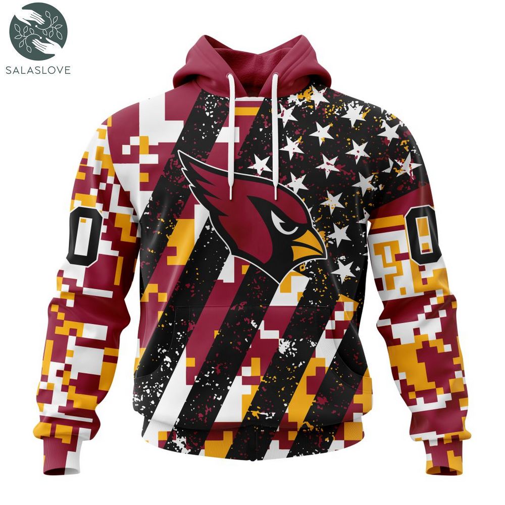 NFL Arizona Cardinals Special Camo Design For Veterans Day Hoodie