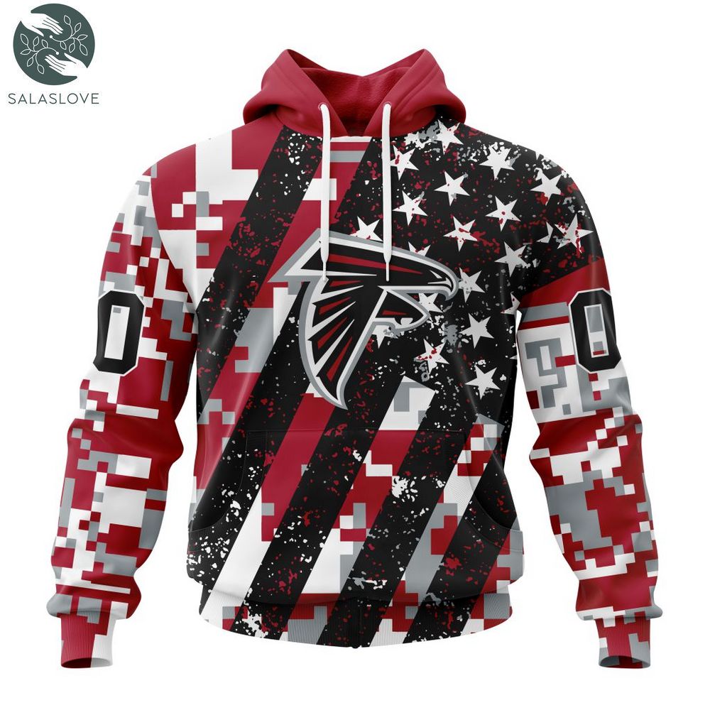 NFL Atlanta Falcons Special Camo Design For Veterans Day Hoodie