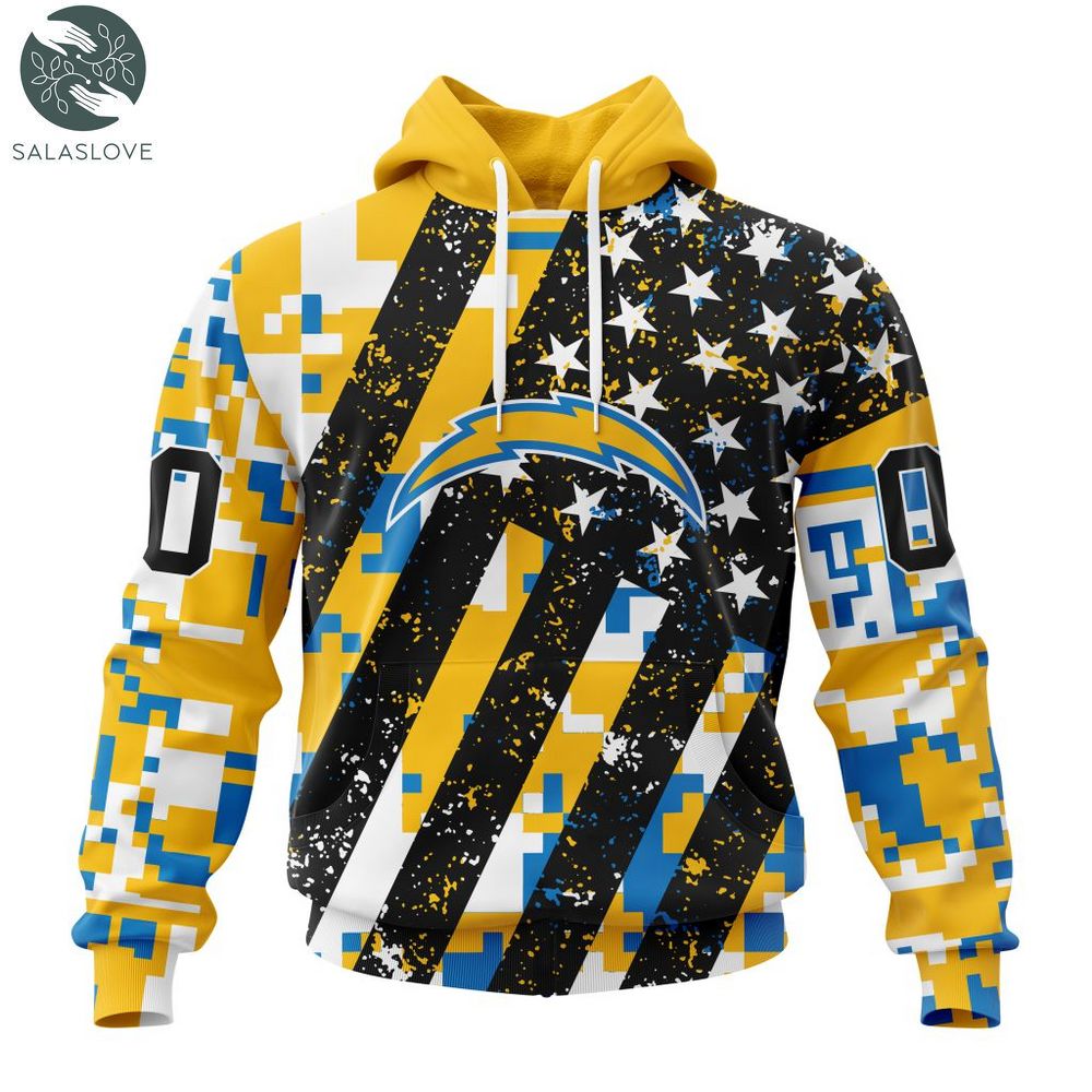NFL Los Angeles Chargers Special Camo Design For Veterans Day Hoodie