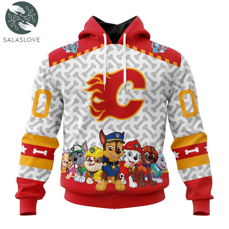 NHL Calgary Flames Special PawPatrol Hoodie