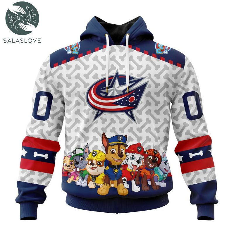 NHL Columbus Blue Jackets Special PawPatrol Hoodie