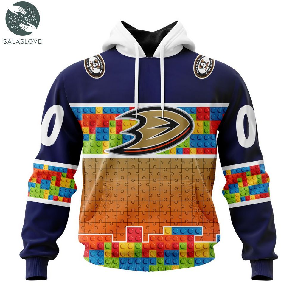 NHL Anaheim Ducks Special Autism Awareness Hoodie