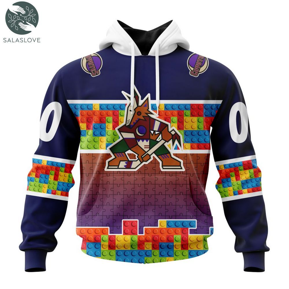 NHL Arizona Coyotes Special Autism Awareness Design Hoodie