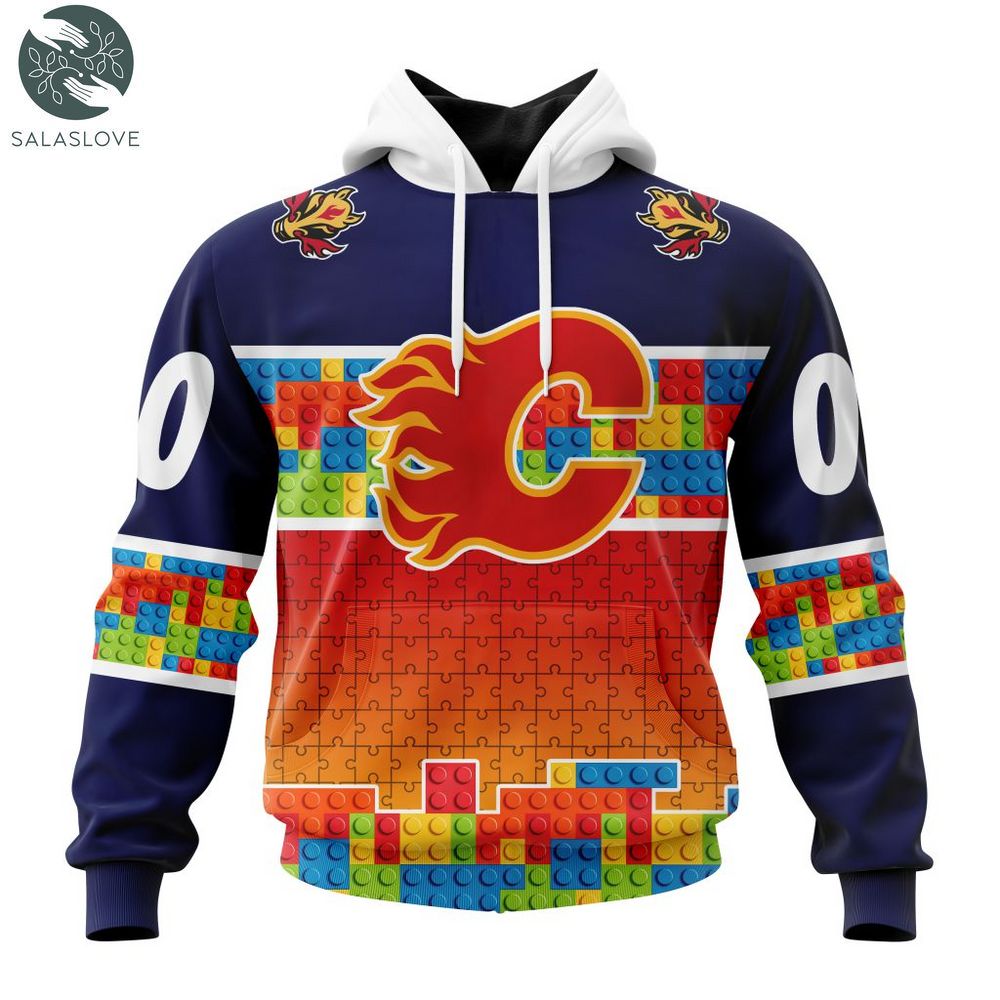 NHL Calgary Flames Special Autism Awareness Design Hoodie