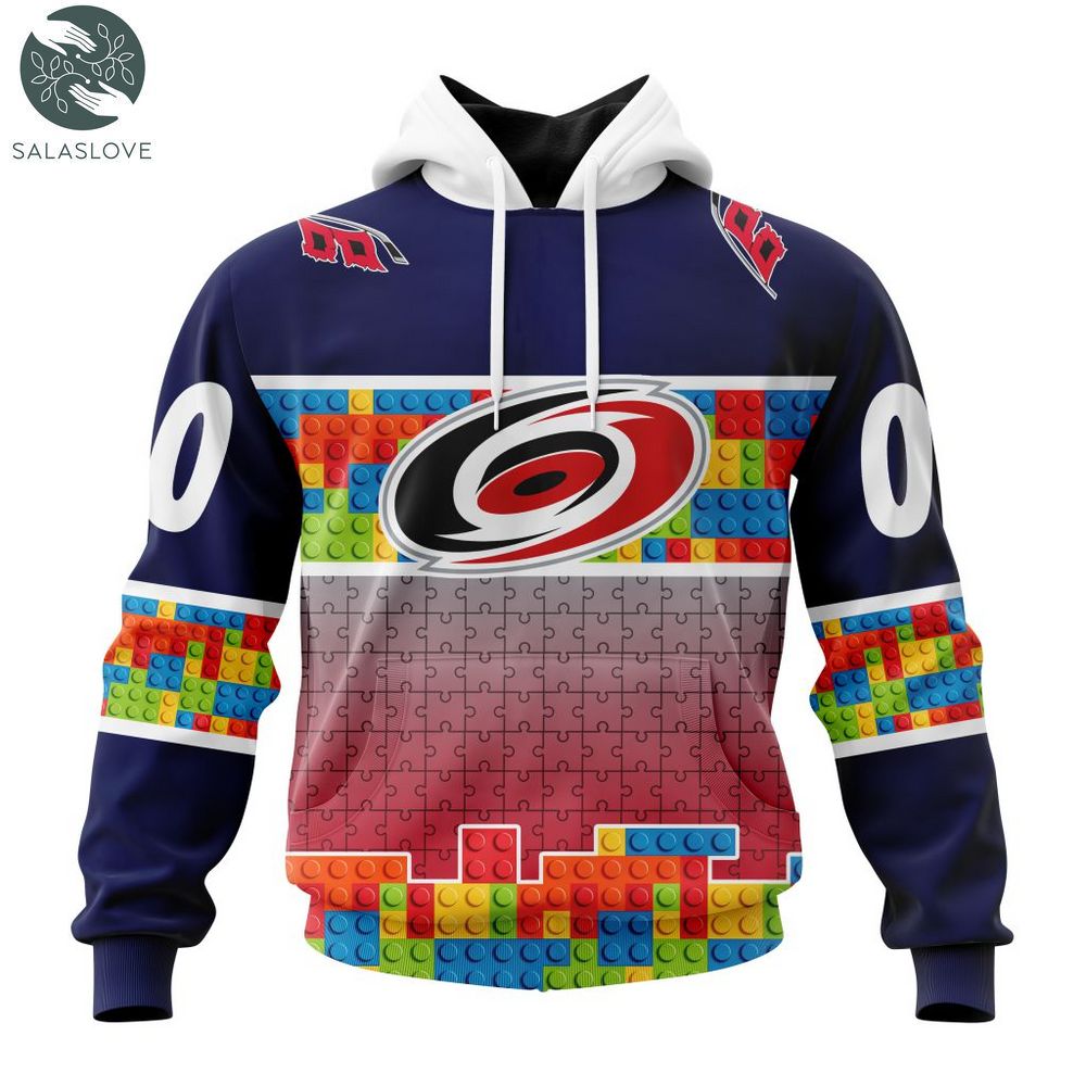 NHL Carolina Hurricanes Special Autism Awareness Design Hoodie