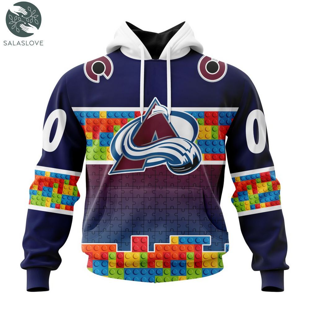 NHL Colorado Avalanche Special Autism Awareness Design Hoodie