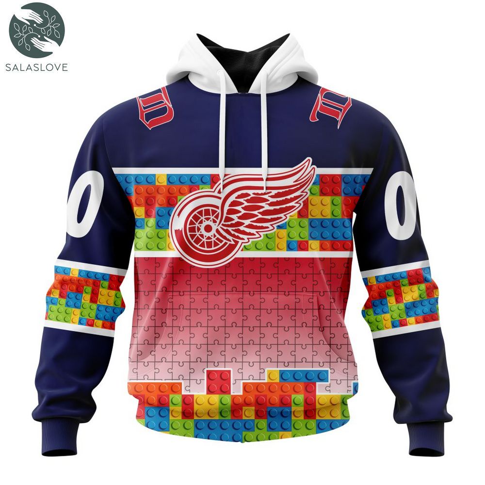 NHL Detroit Red Wings Special Autism Awareness Design Hoodie