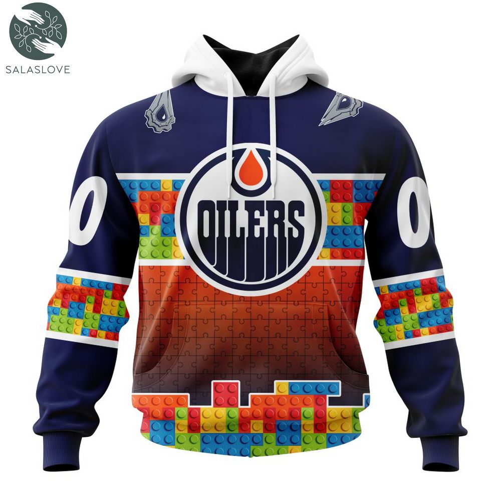 NHL Edmonton Oilers Special Autism Awareness Design Hoodie