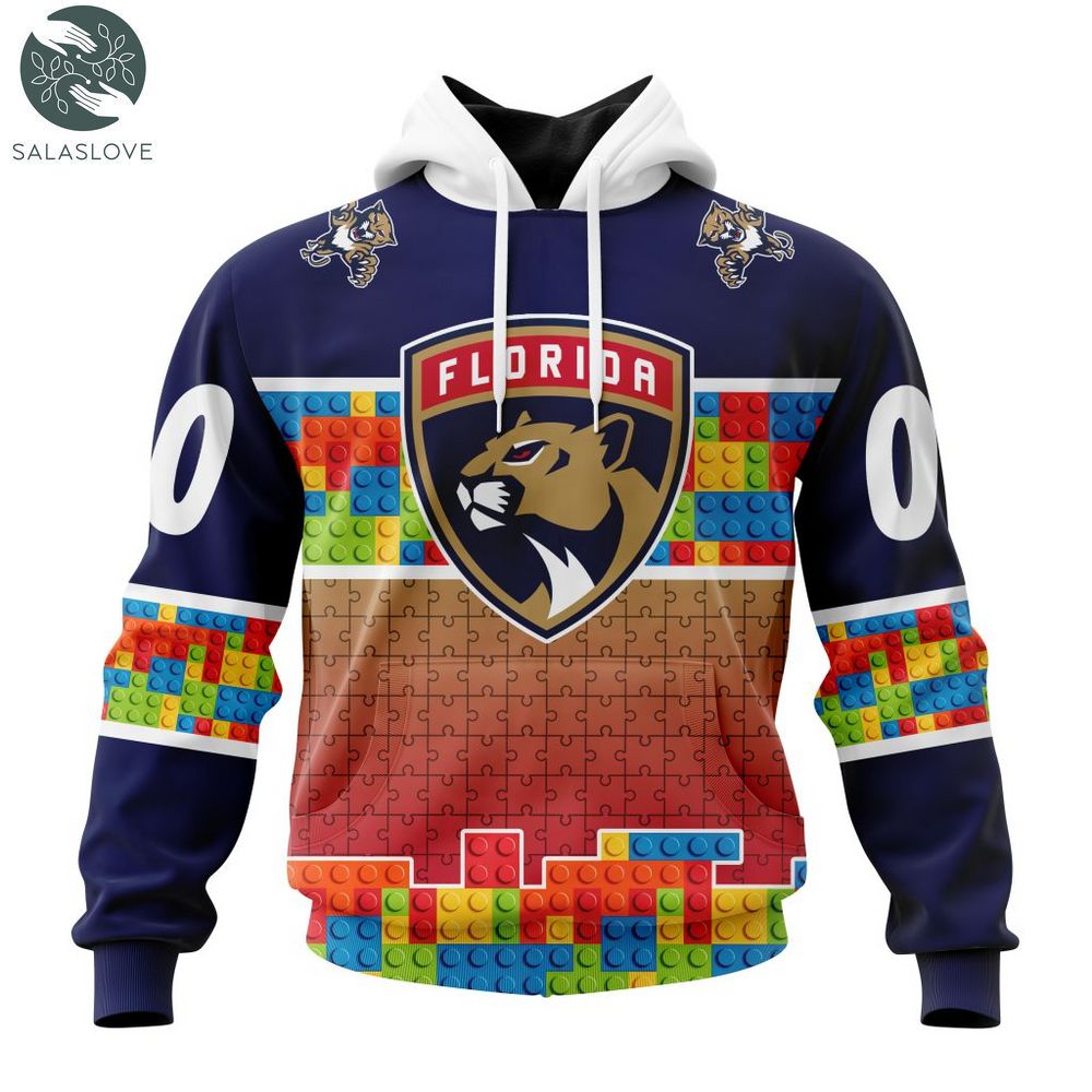 NHL Florida Panthers Special Autism Awareness Design Hoodie