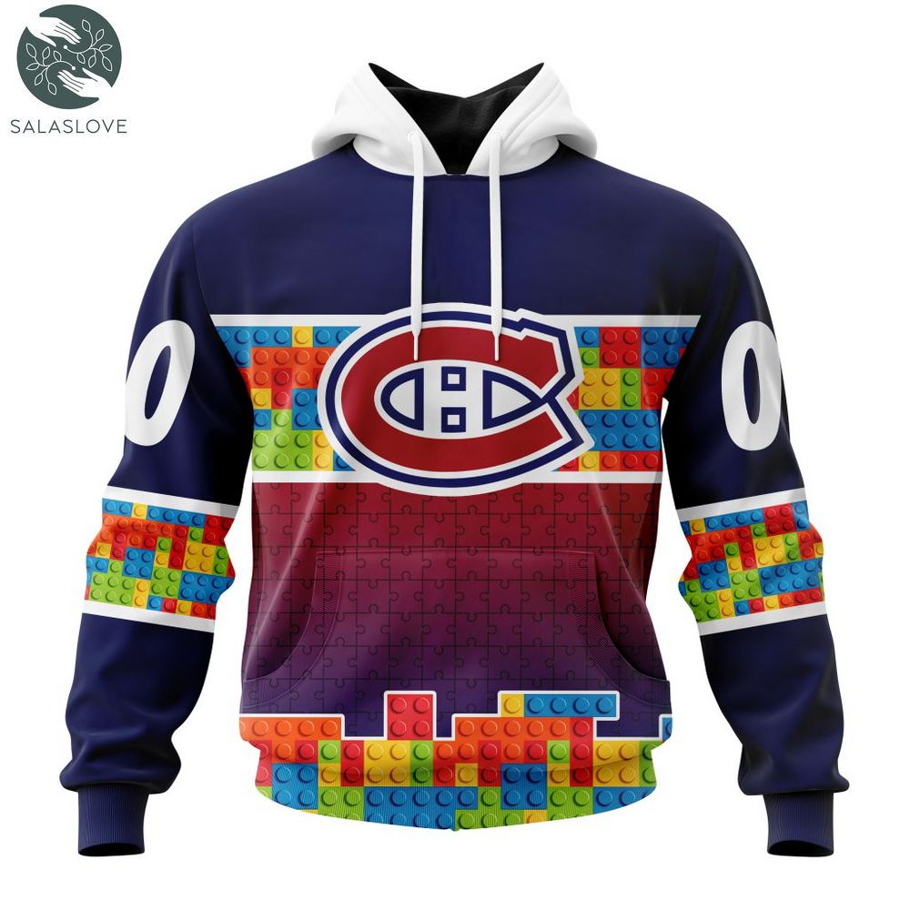 NHL Montreal Canadiens Special Autism Awareness Design Hoodie