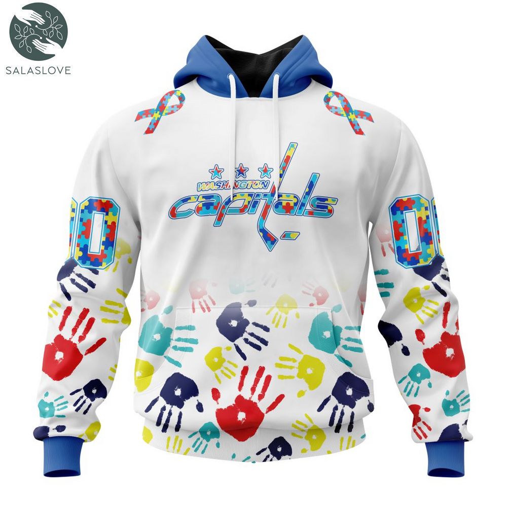 NHL Washington Capitals Special Autism Awareness Design Hoodie