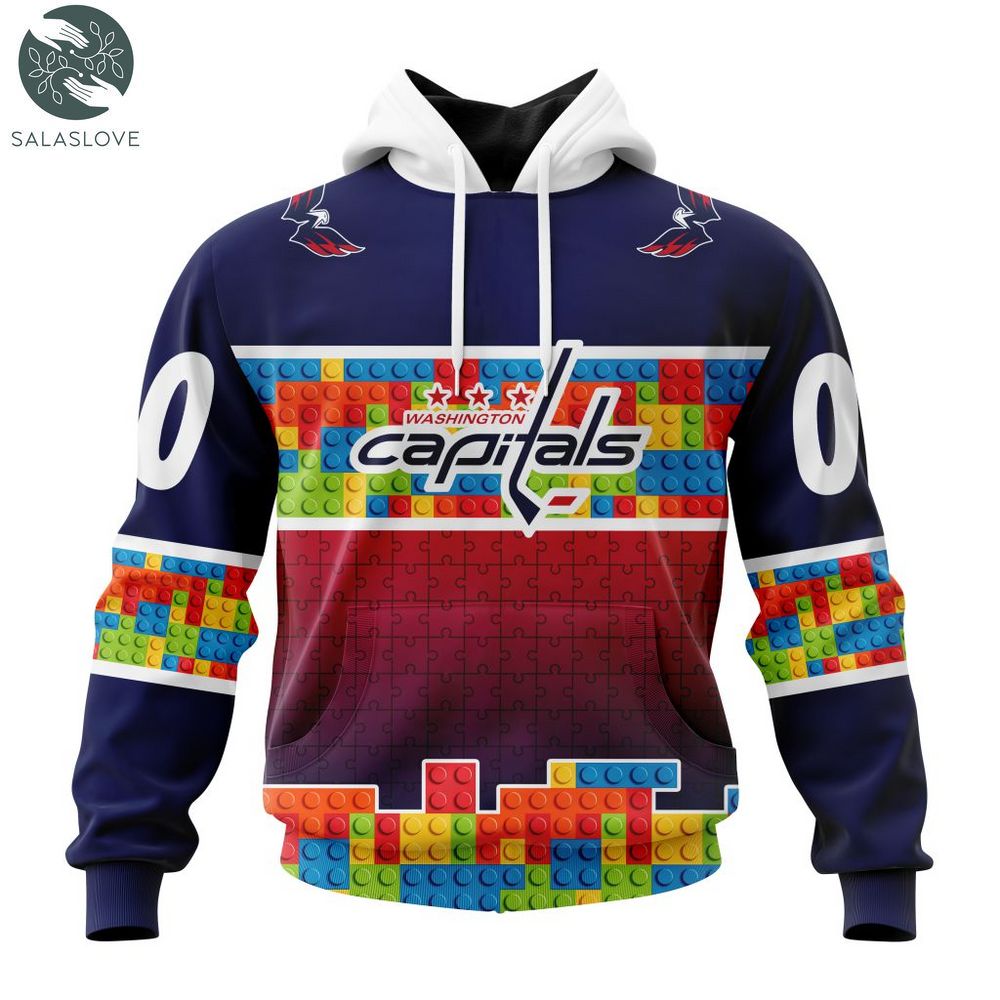 NHL Washington Capitals Special Autism Awareness Hoodie