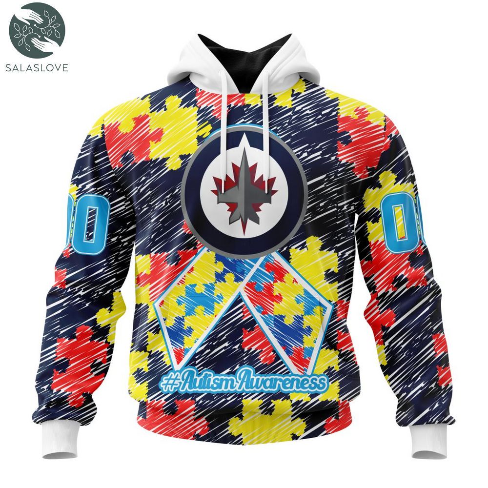 NHL Winnipeg Jets Special Autism Awareness Hoodie