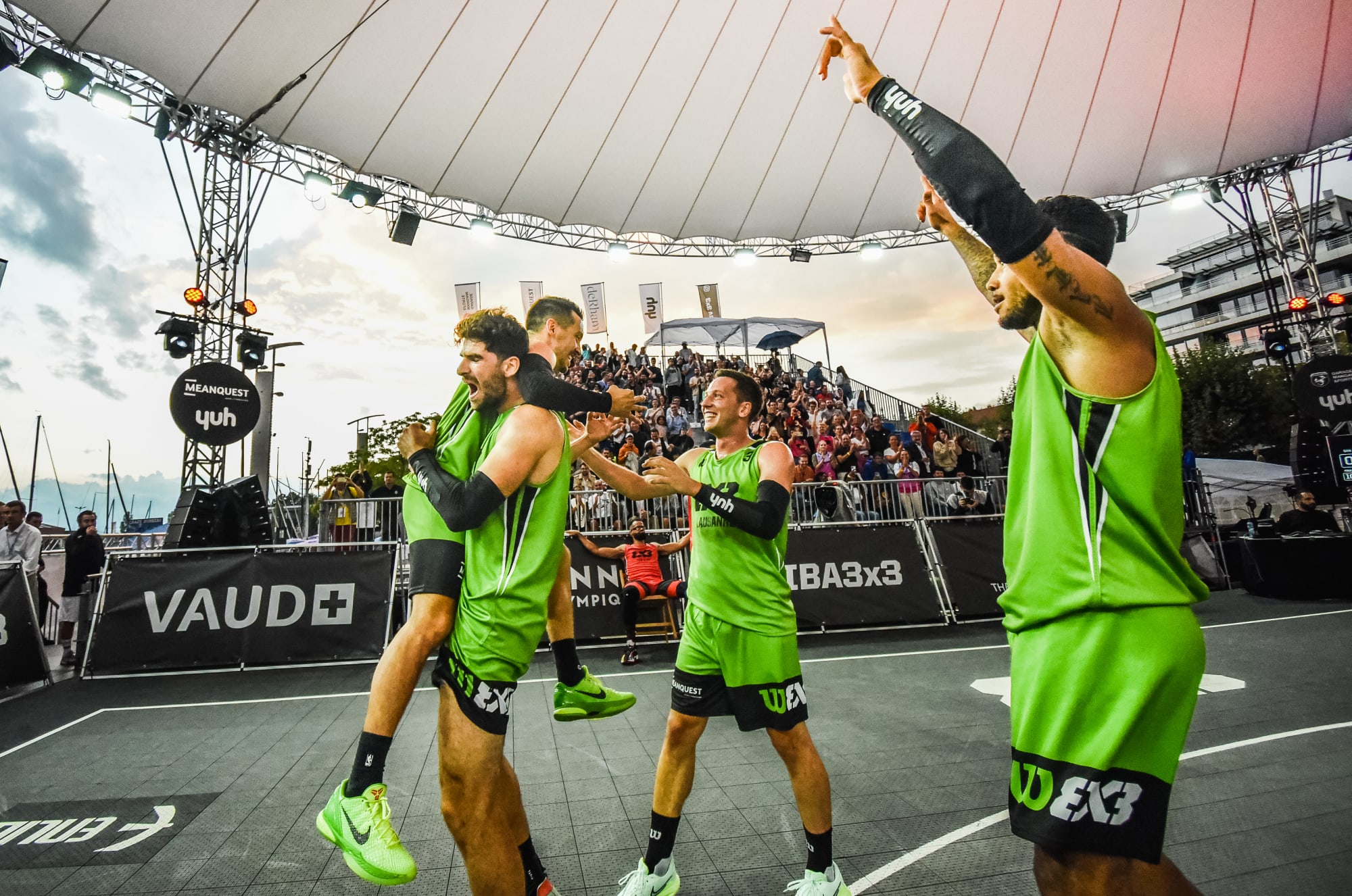 Hosts Lausanne Sport bring the house down on Day 1 at FIBA 3x3 World Tour Lausanne Masters 2022