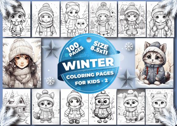 Winter Coloring Book Cover